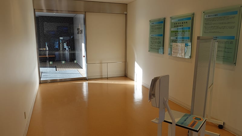 風除室との温度差も管理